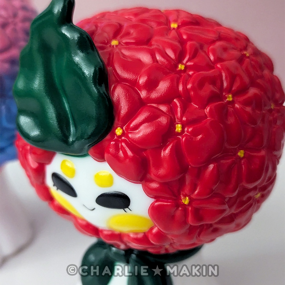 ✨新作✨てるてるハナバナ ★ ソフビ (ポインセチアカラー版)🎄