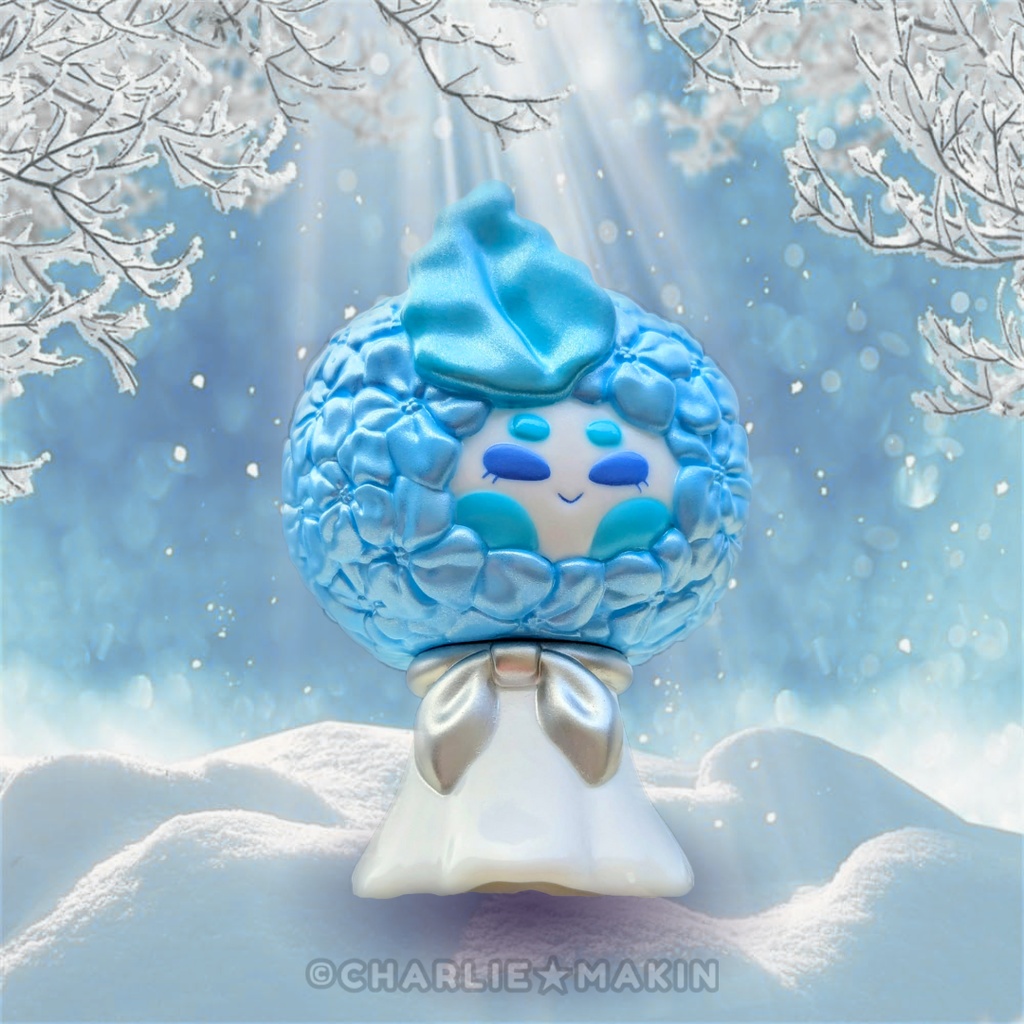 【てるてるハナバナ 】ソフビ ★ アイシー・ウィンター❄️