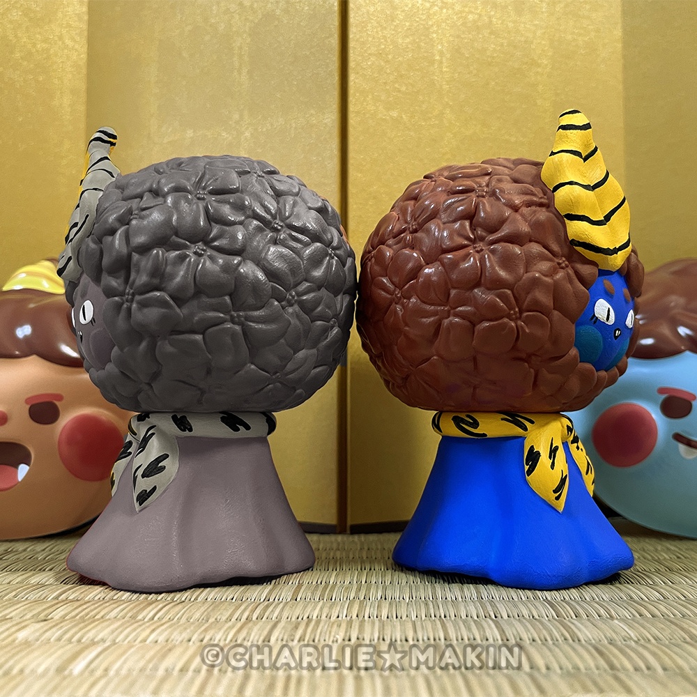 【てるてるハナバナ】 ソフビ ★青鬼💙👹