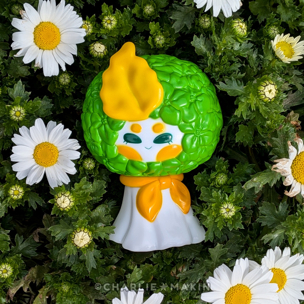 【てるてるハナバナ 】ソフビ★ スプリング・グリーン🌿