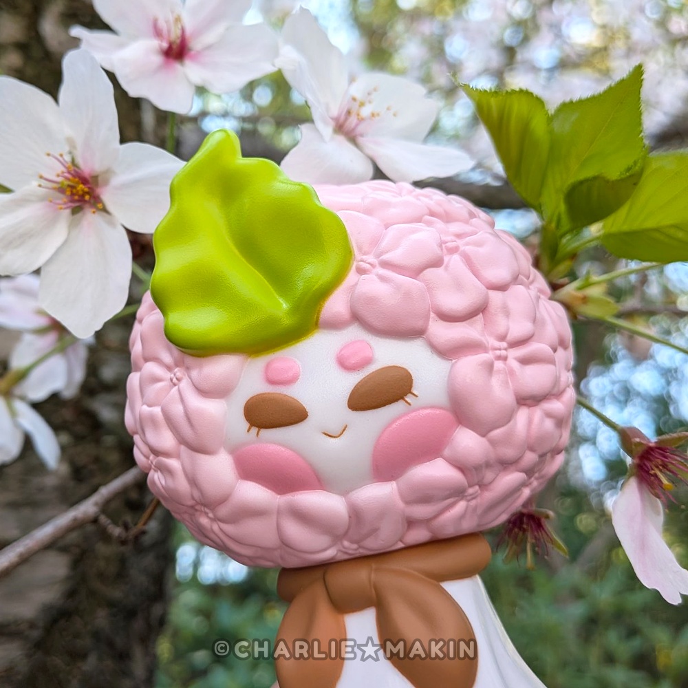 【てるてるハナバナ 】ソフビ★ さくら🌸