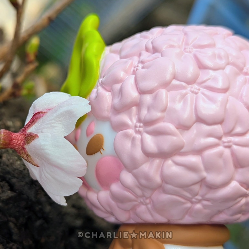 【てるてるハナバナ 】ソフビ★ さくら🌸