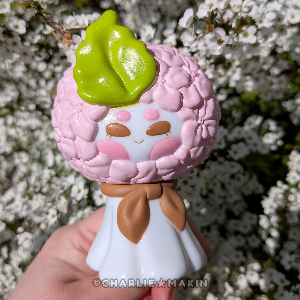 【てるてるハナバナ 】ソフビ★ さくら🌸