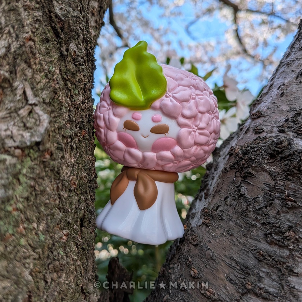 【てるてるハナバナ 】ソフビ★ さくら🌸