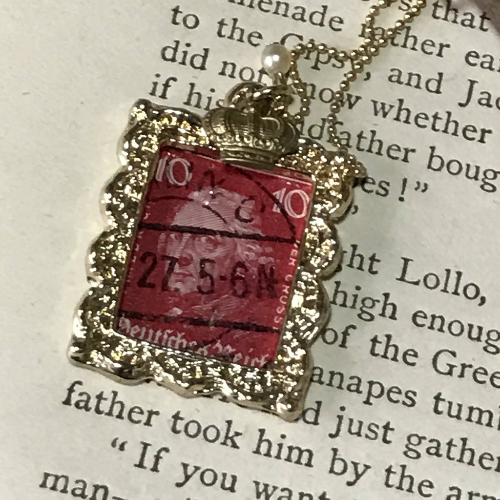 フリードリヒ大王の切手のネックレス