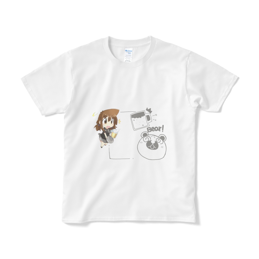 空とカンパイ!ビールベアーTシャツ