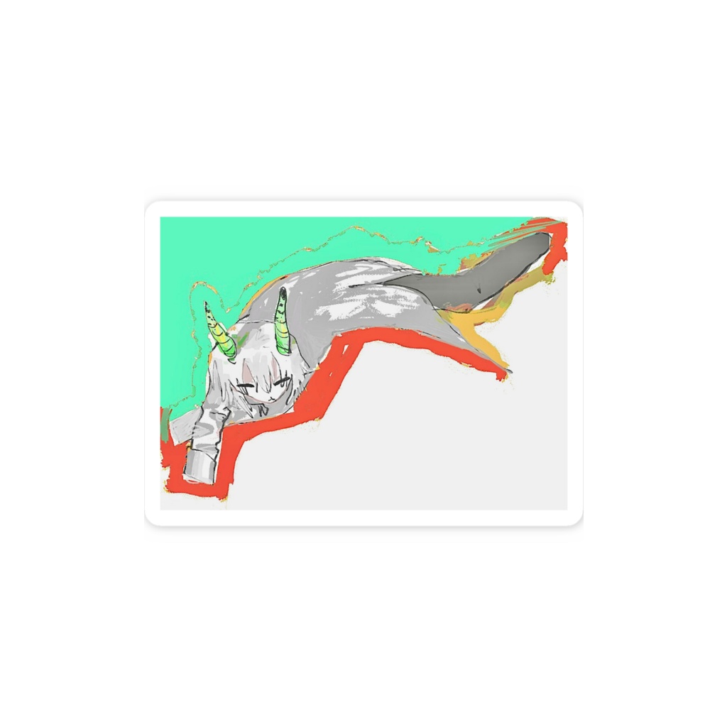 寄生ステッカー