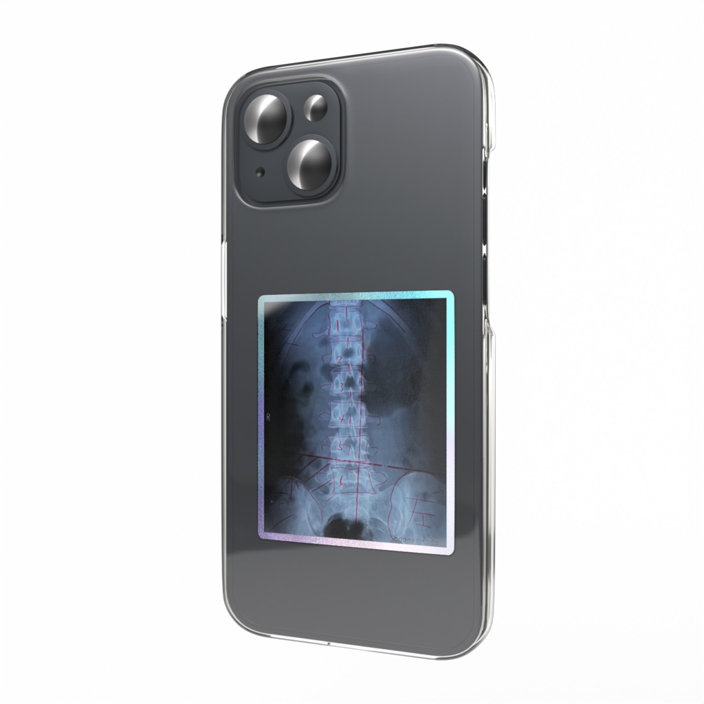 骨オーロラスマホステッカー