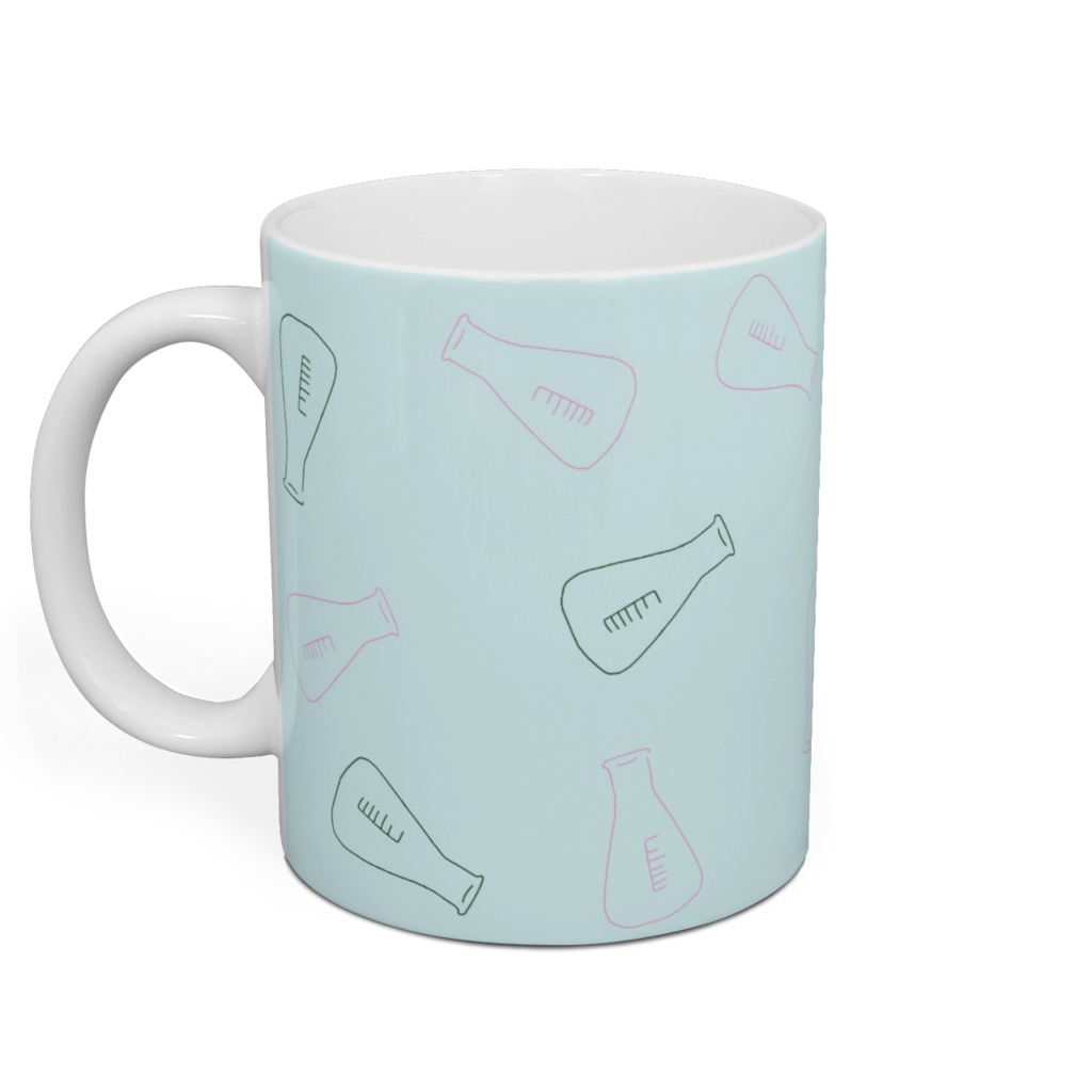 三角フラスコマグカップ