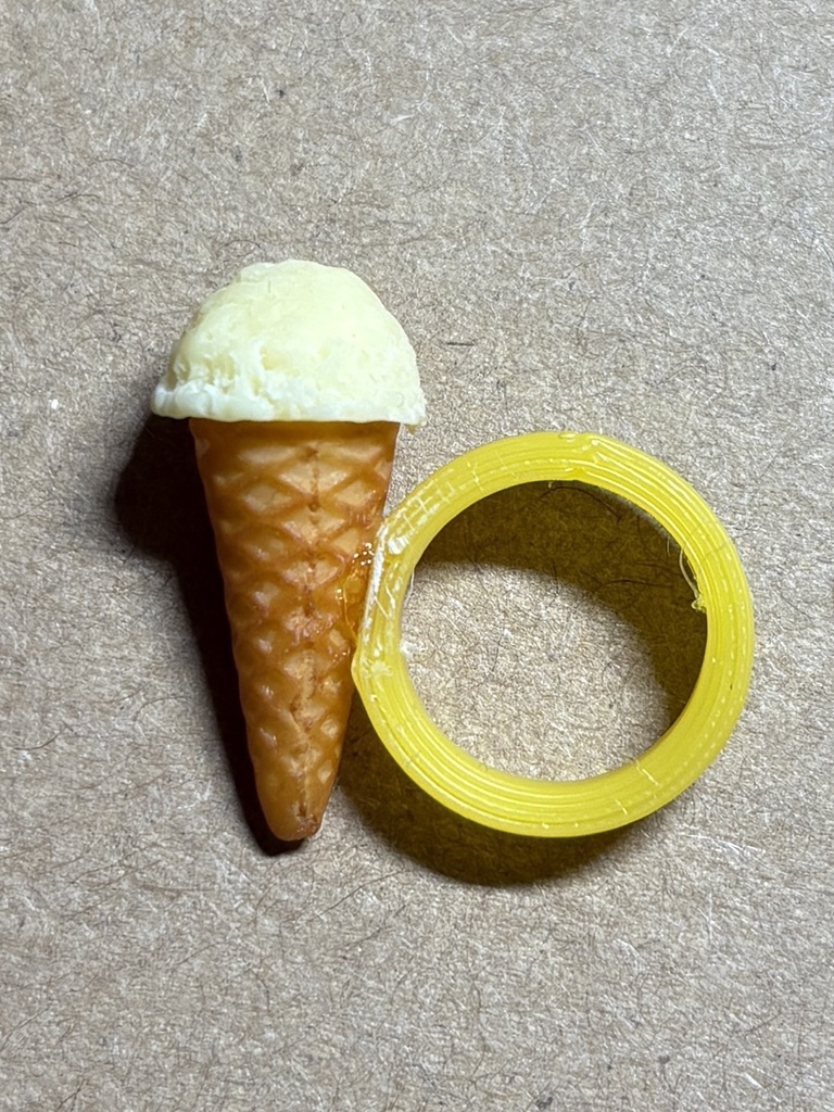 ぬい用アイスクリーム（バニラ）