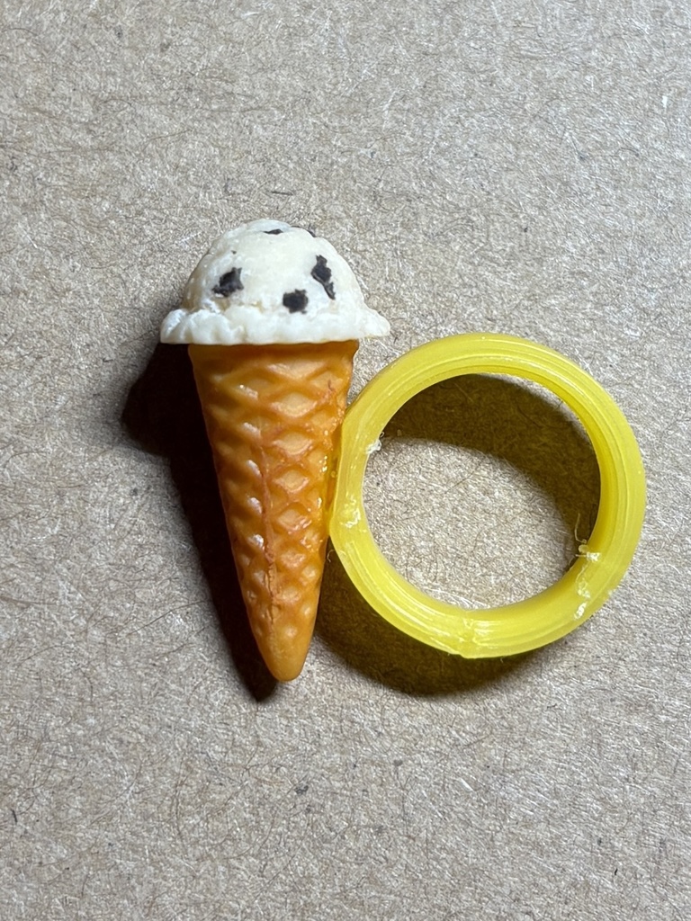 ぬい用アイスクリーム（チョコチップ）
