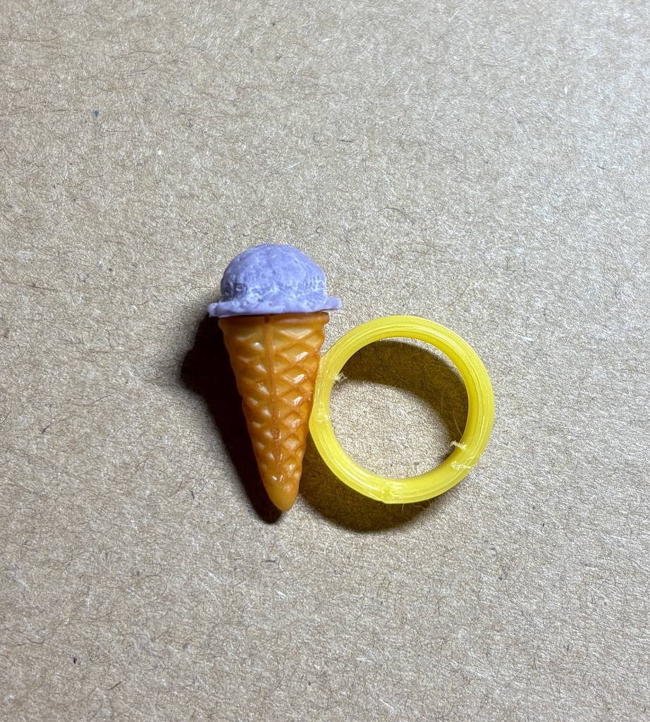 ぬい用アイスクリーム（ぶどう）