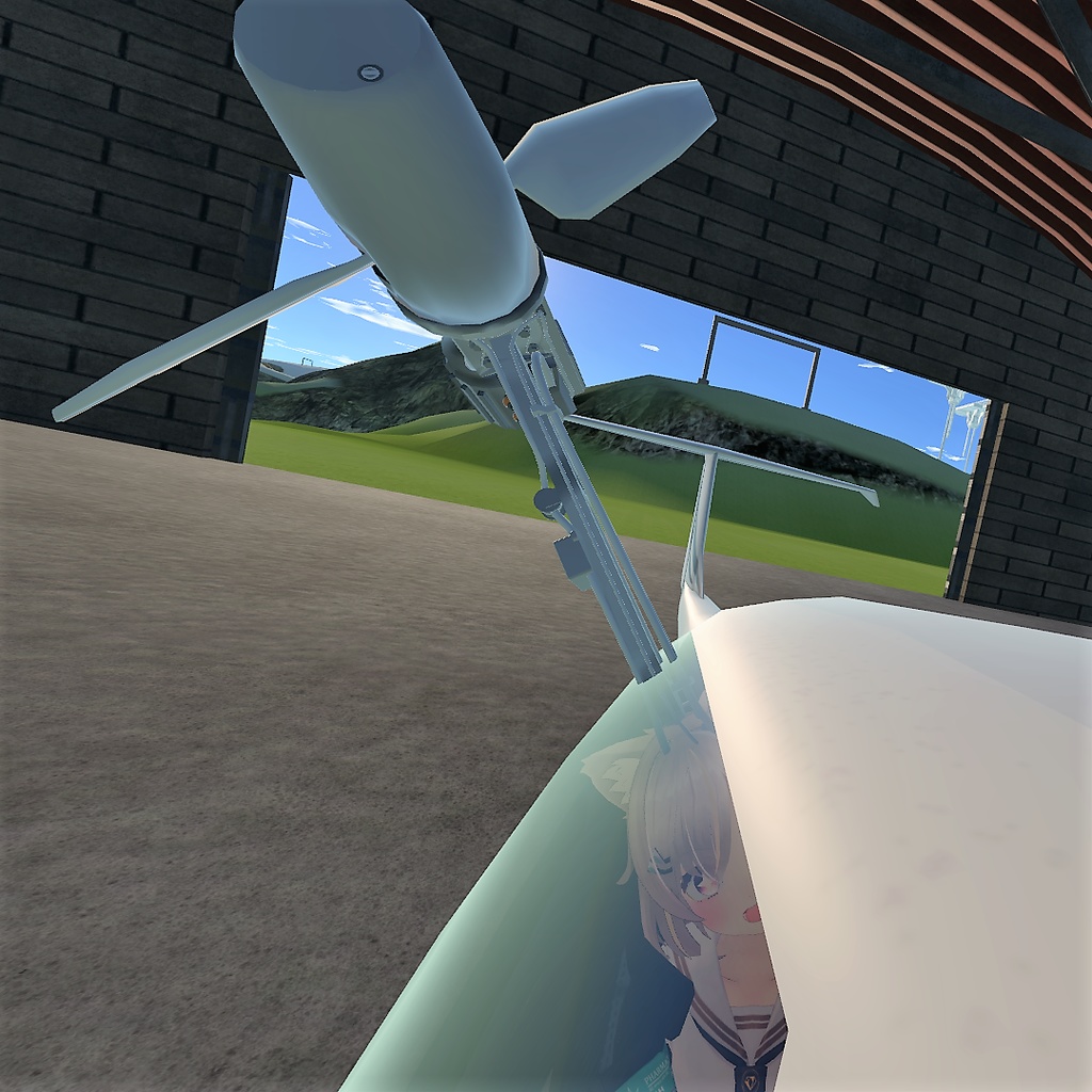 ラムエアタービン Ram-air turbine【3Dモデル/VRChat想定】