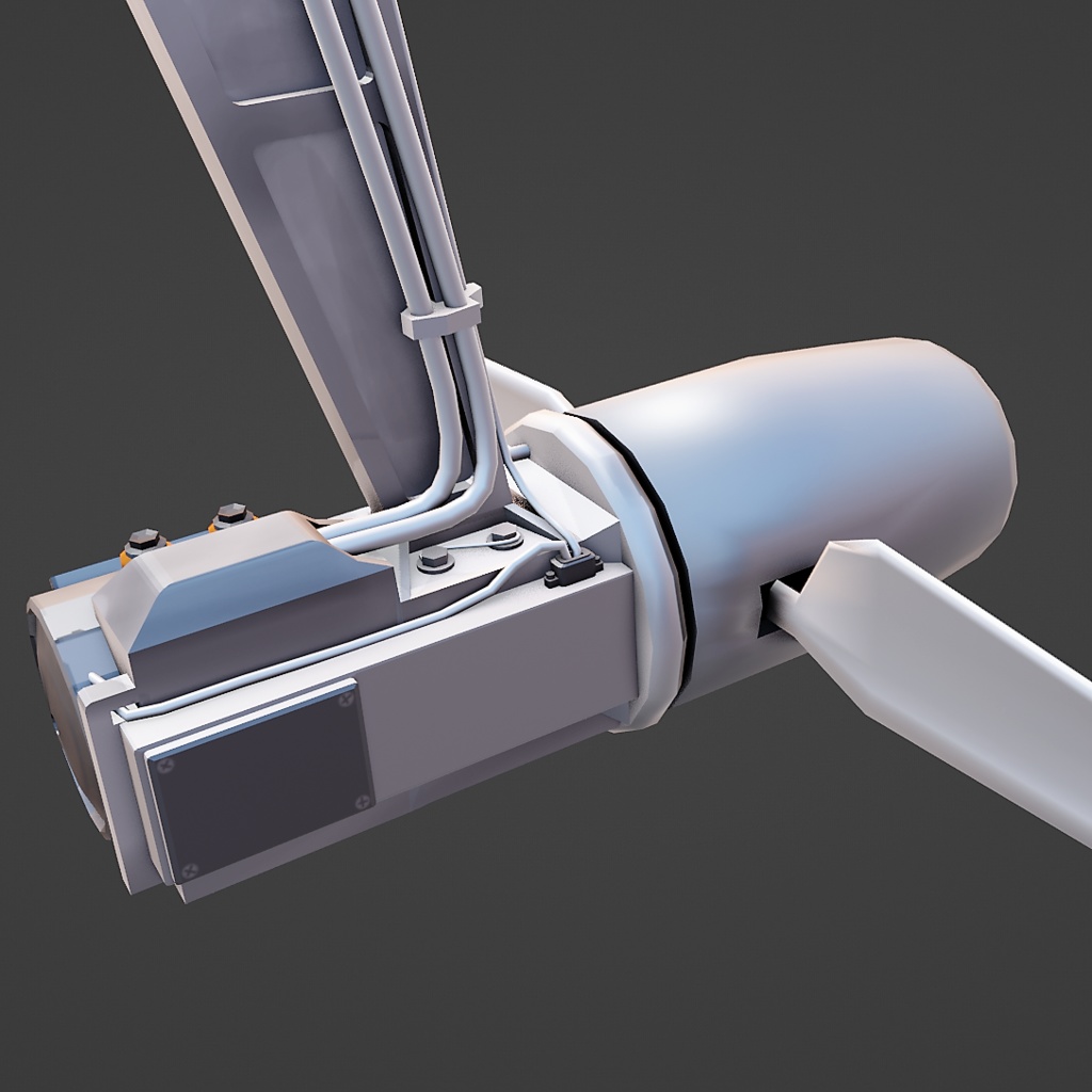 ラムエアタービン Ram-air turbine【3Dモデル/VRChat想定】