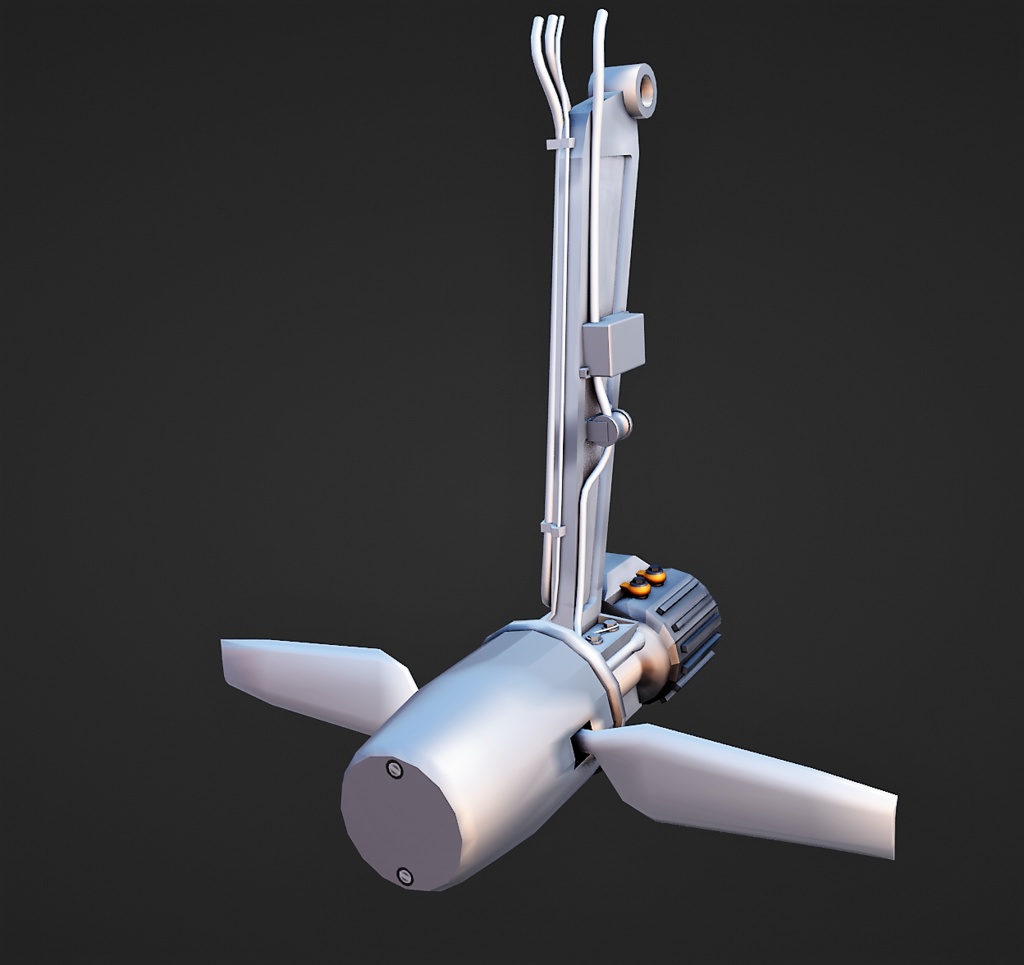 ラムエアタービン Ram-air turbine【3Dモデル/VRChat想定】