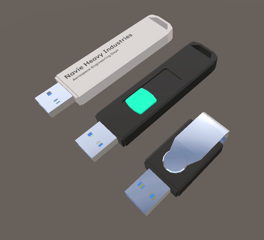 USBメモリ【3Dモデル/VRChat想定】