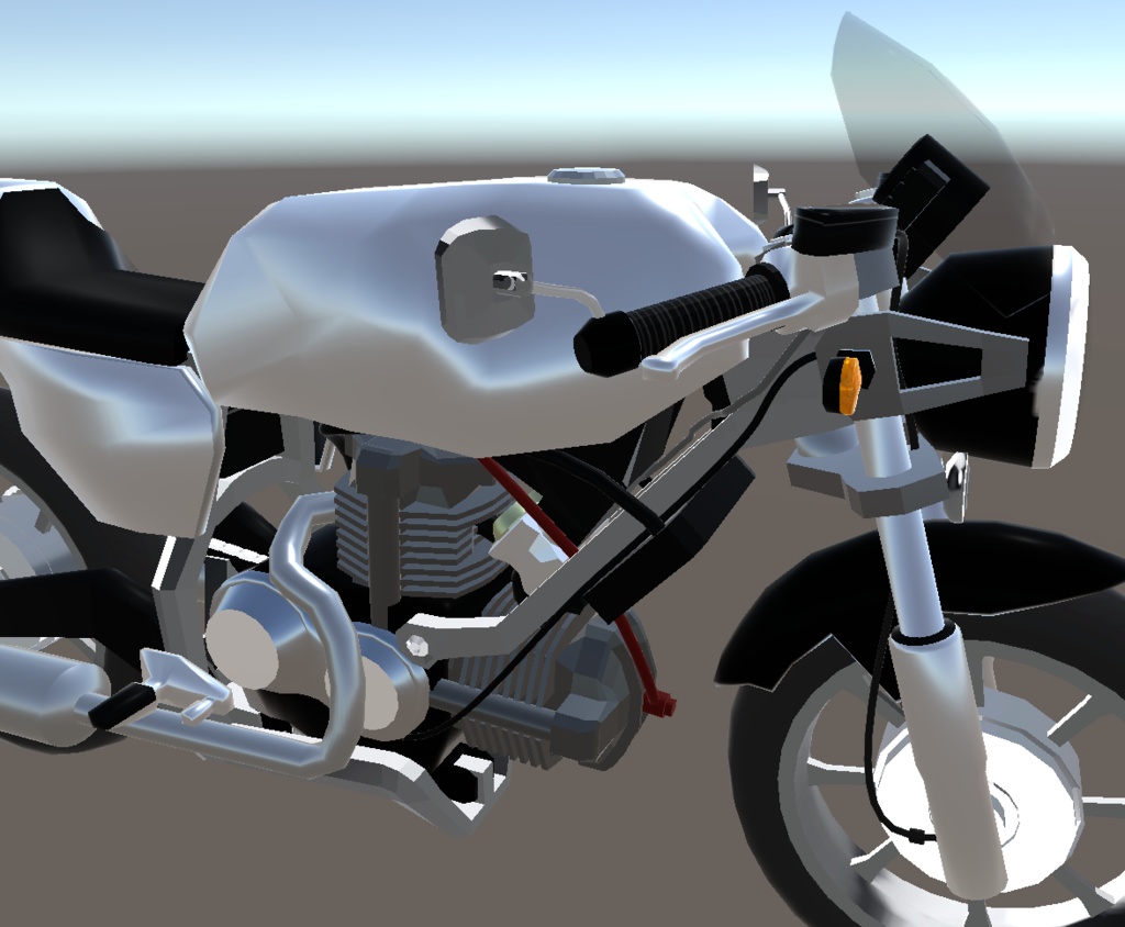 カフェレーサーバイク Motor cycle【3Dモデル/VRChat想定】