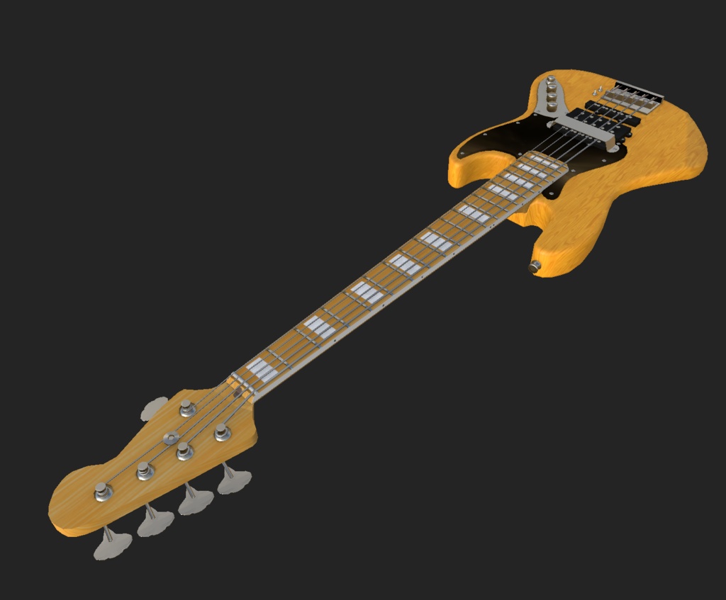 5弦ベース Electric Bass 【3Dモデル/VRChat想定】