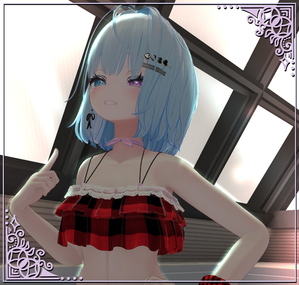 【27アバター対応】夏色フリル水着