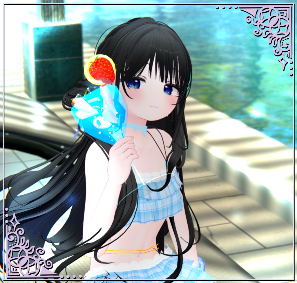 【27アバター対応】夏色フリル水着