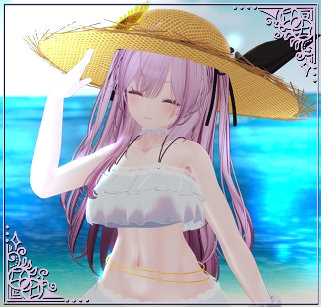 【27アバター対応】夏色フリル水着