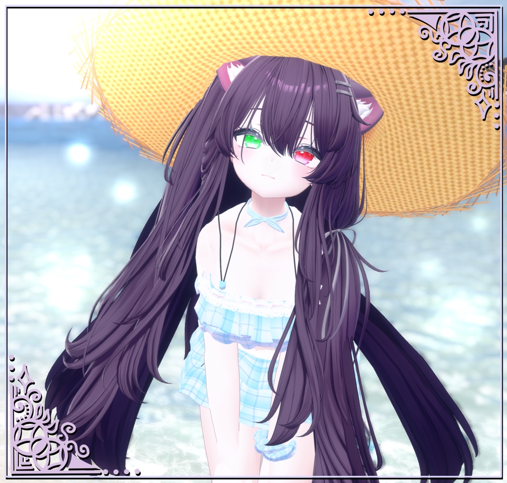 【27アバター対応】夏色フリル水着