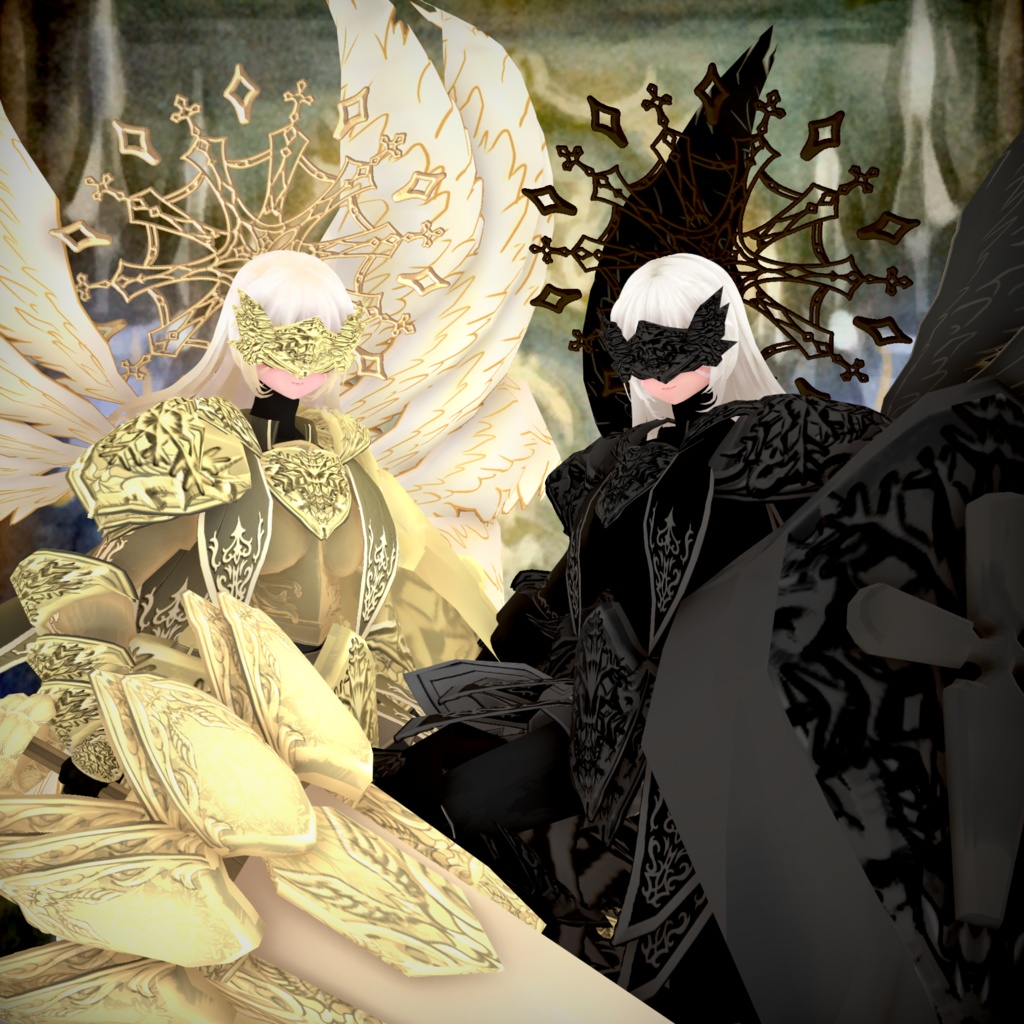 混聖ノ騎士 アコニエル【素体vroidデータ付き】.vrm