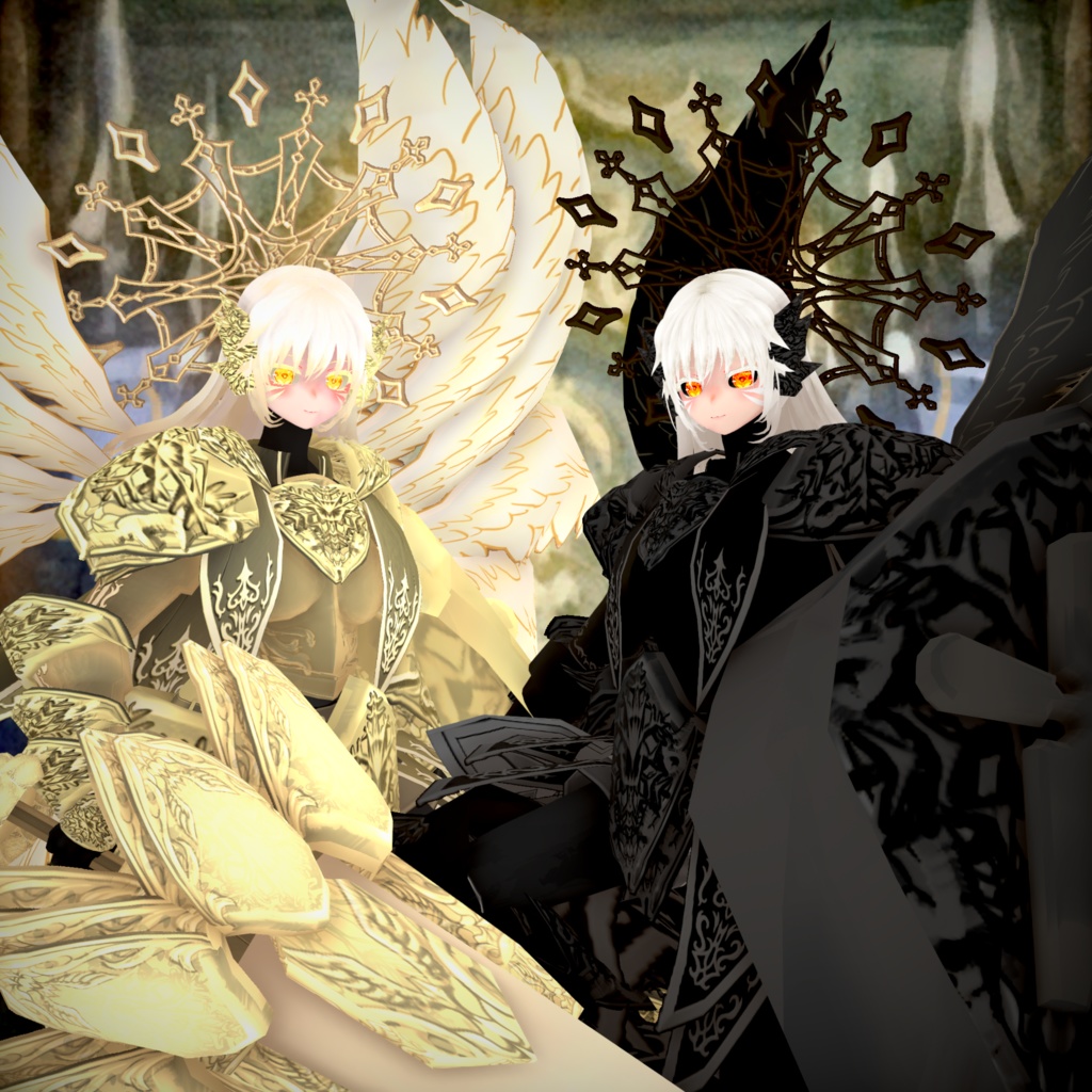 混聖ノ騎士 アコニエル【素体vroidデータ付き】.vrm