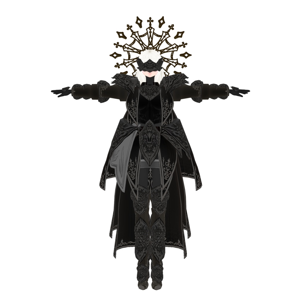 混聖ノ騎士 アコニエル【素体vroidデータ付き】.vrm