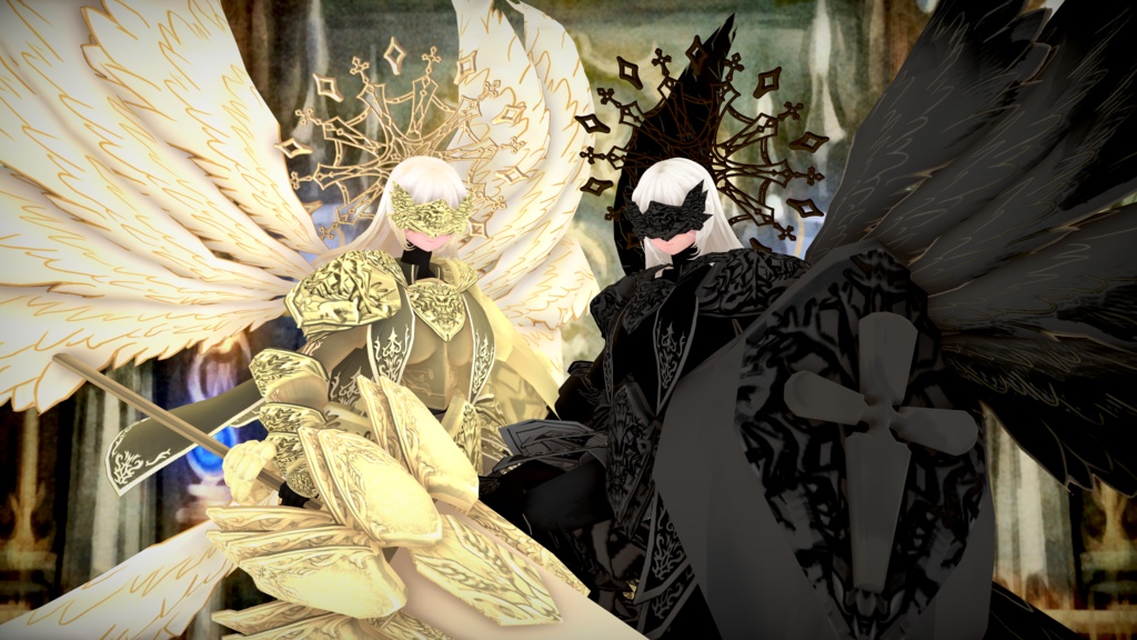 混聖ノ騎士 アコニエル【素体vroidデータ付き】.vrm