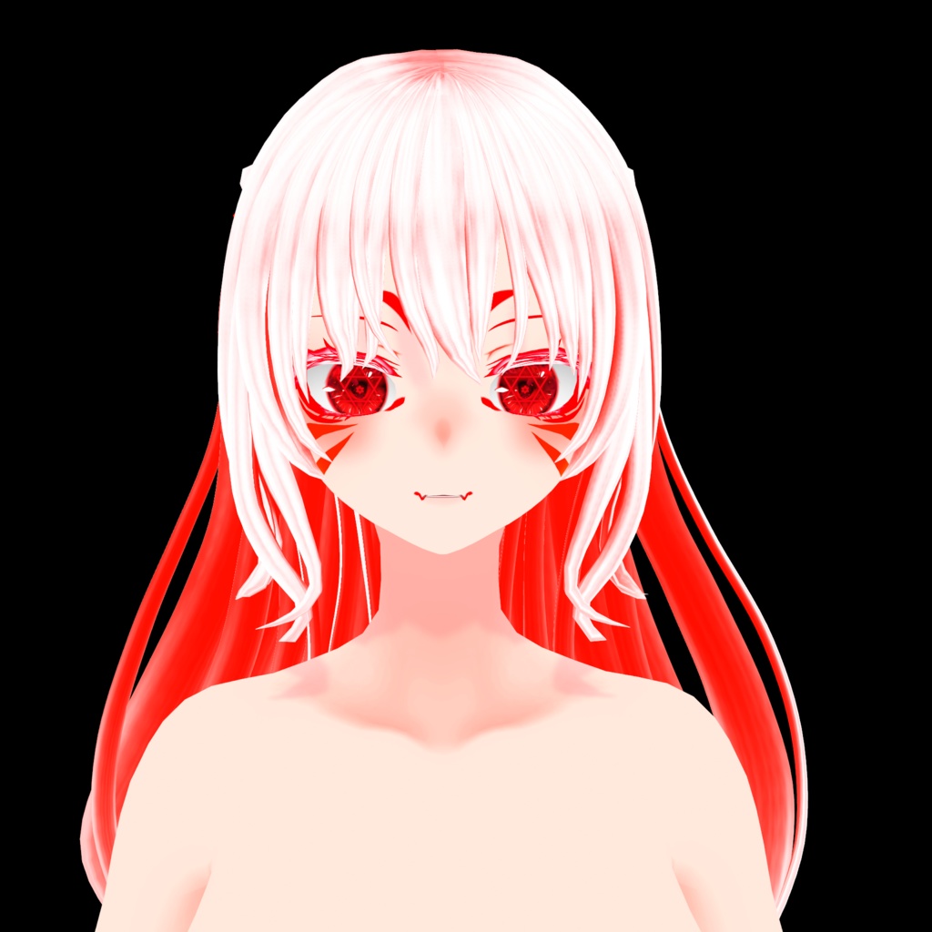 巫女【神巫 紅願】(素体vroidデータ付き)