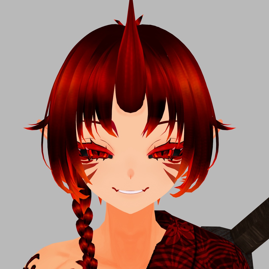 炎鬼 羅刹(エンキ ラセツ)【素体vroidデータ付き】