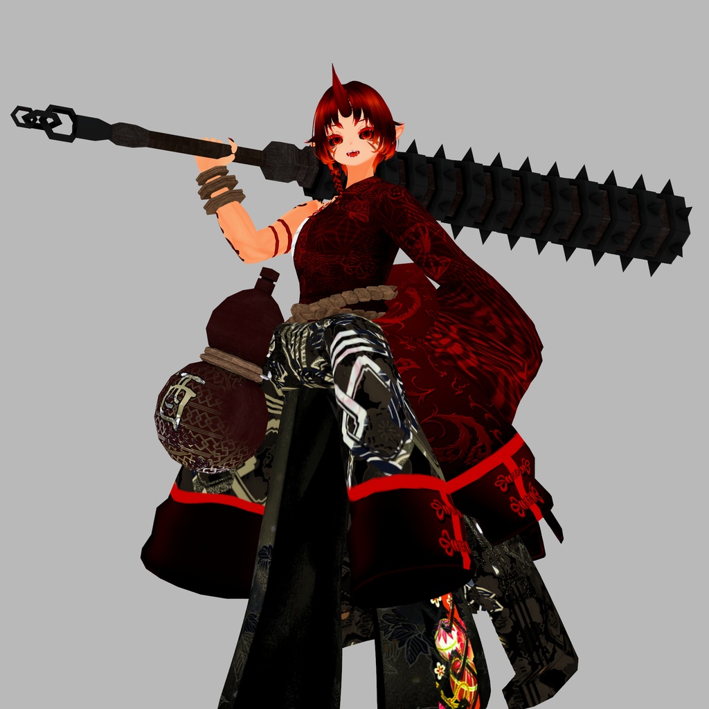 炎鬼 羅刹(エンキ ラセツ)【素体vroidデータ付き】