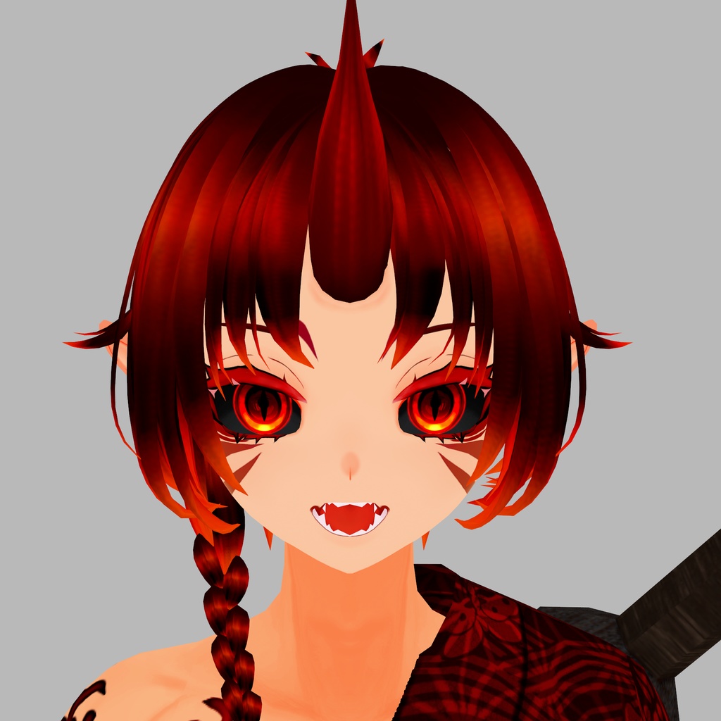 炎鬼 羅刹(エンキ ラセツ)【素体vroidデータ付き】