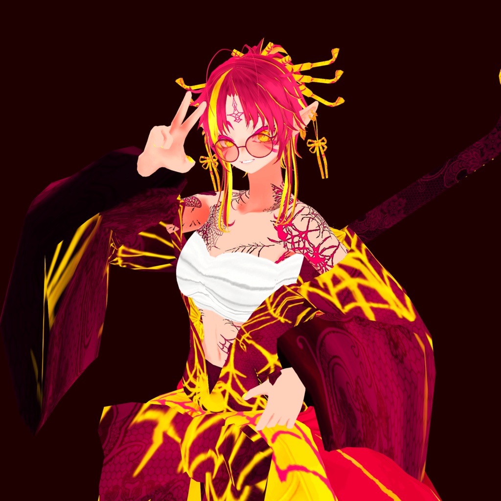 婆娑羅 響華【素体vroidデータ付き】