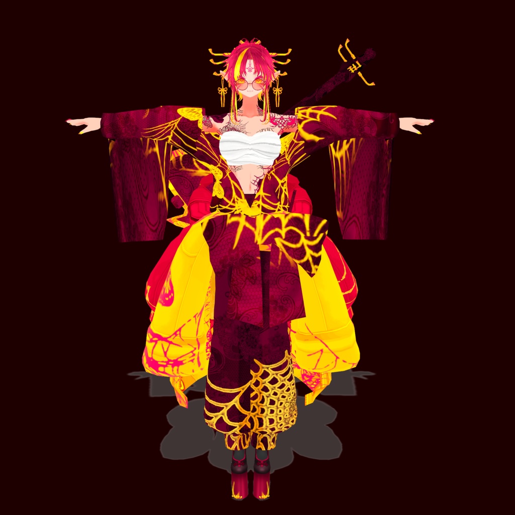 婆娑羅 響華【素体vroidデータ付き】