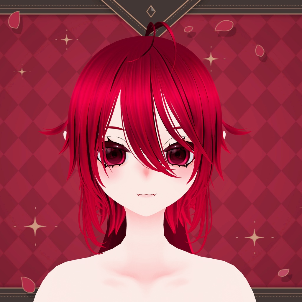 吸血鬼「アルメロッソ」【素体vroidデータ付き】