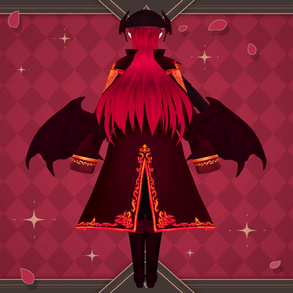 吸血鬼「アルメロッソ」【素体vroidデータ付き】