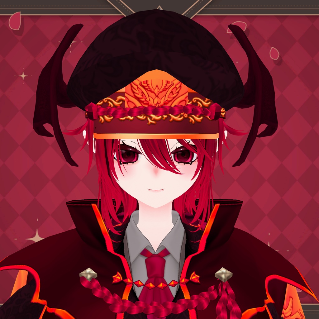 吸血鬼「アルメロッソ」【素体vroidデータ付き】