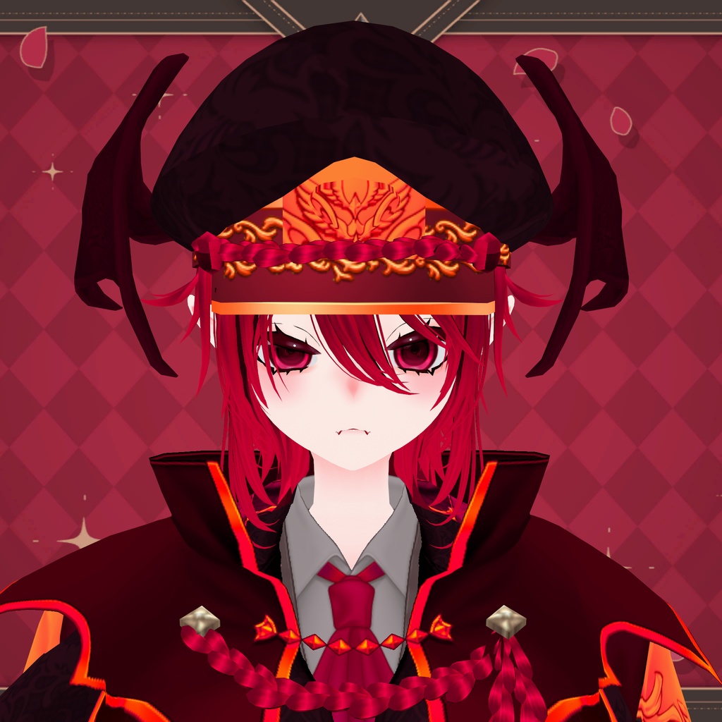 吸血鬼「アルメロッソ」【素体vroidデータ付き】