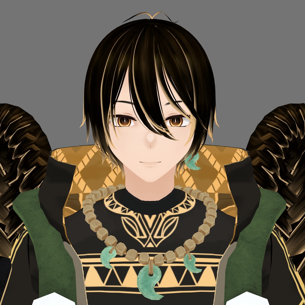 夜叉羽 恭月(やしゃばね きょうげつ)【素体vroidデータ付き】