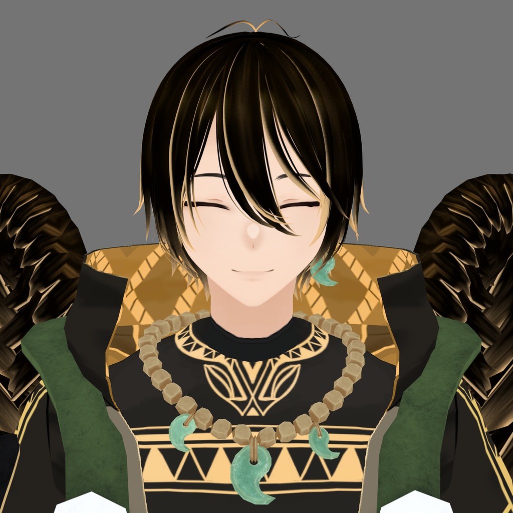 夜叉羽 恭月(やしゃばね きょうげつ)【素体vroidデータ付き】