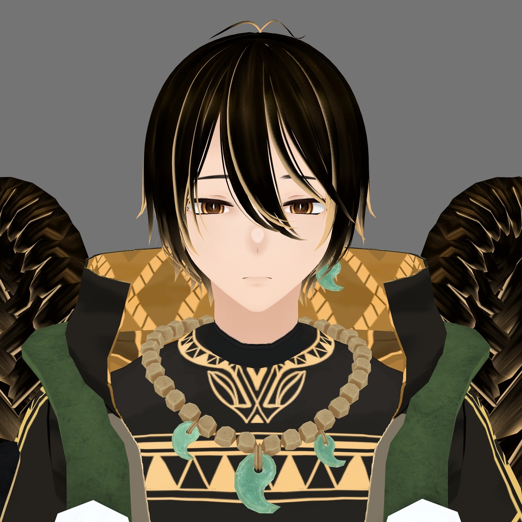 夜叉羽 恭月(やしゃばね きょうげつ)【素体vroidデータ付き】