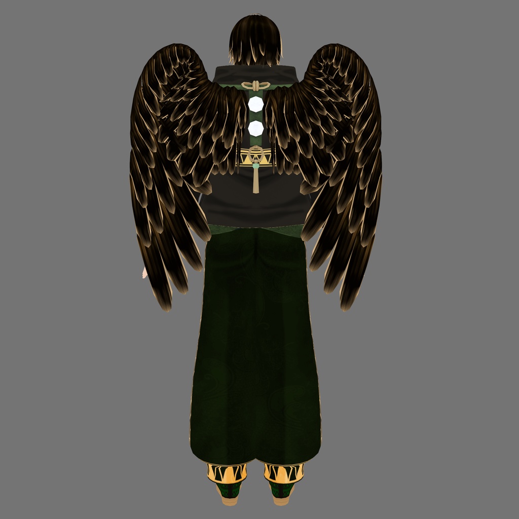 夜叉羽 恭月(やしゃばね きょうげつ)【素体vroidデータ付き】