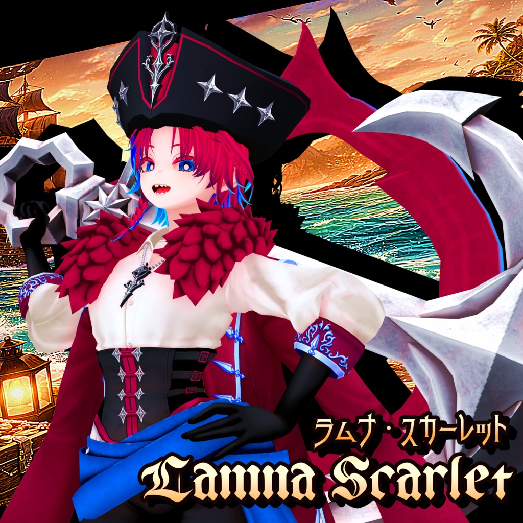 ラムナ・スカーレット【素体vroidデータ付き】