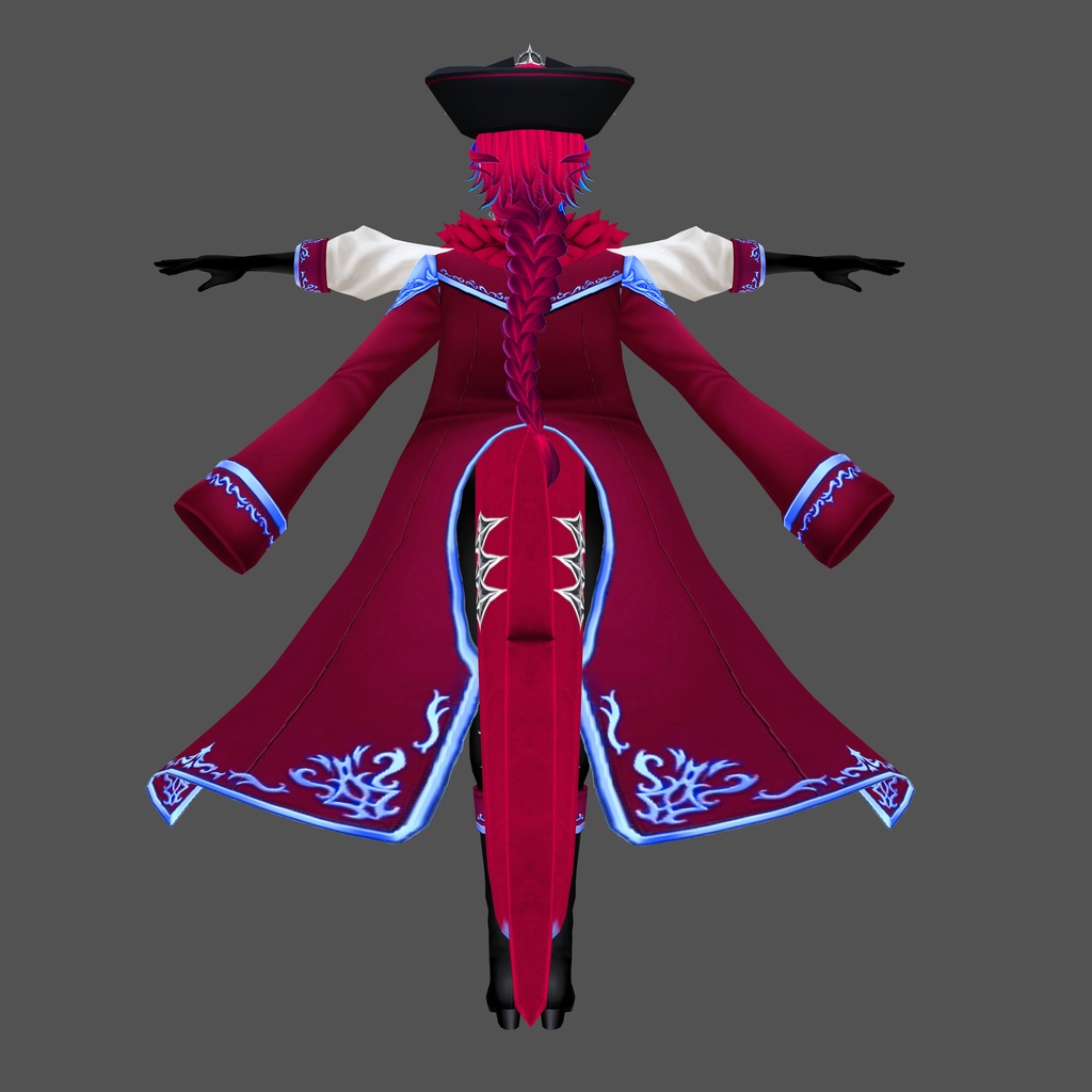 ラムナ・スカーレット【素体vroidデータ付き】