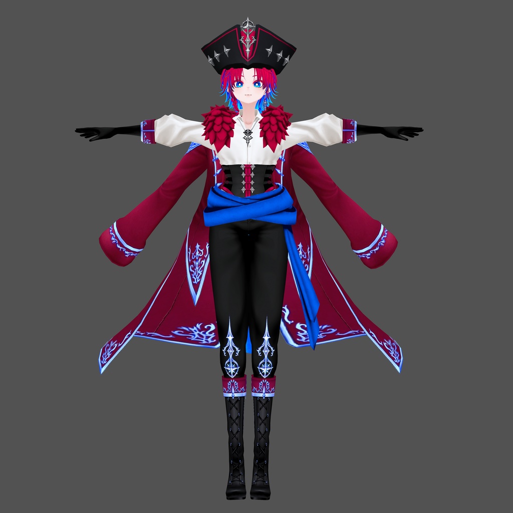 ラムナ・スカーレット【素体vroidデータ付き】