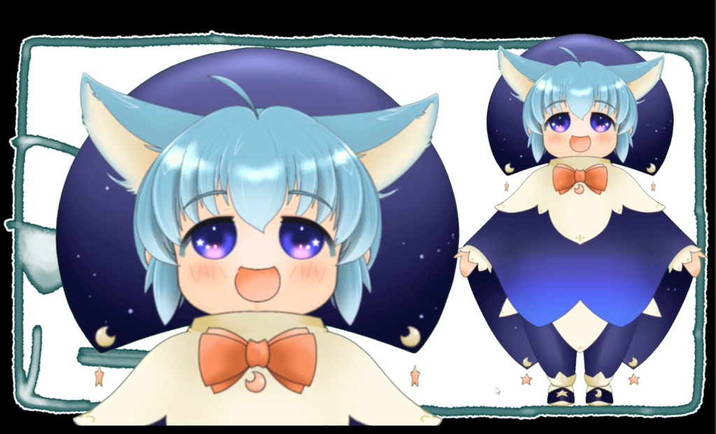 【Papet3G用】配信用立ち絵「星の子」【無料有り】