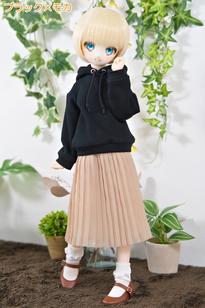 パーカー&プリーツスカートセット [MDD・1/4ドール服]