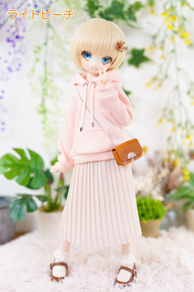 パーカー&ロングプリーツスカートセット [MDD・ドール服]